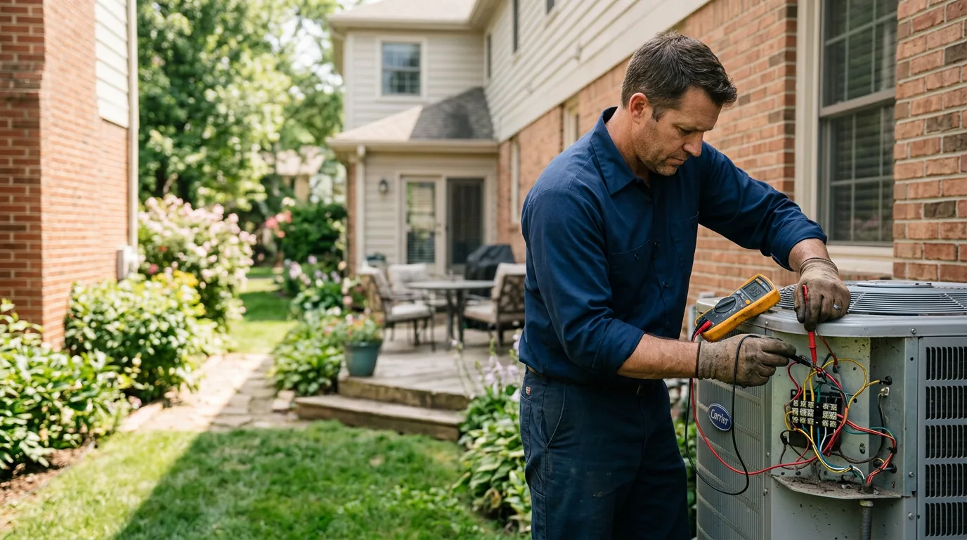 HVAC technician working near Mason, MI